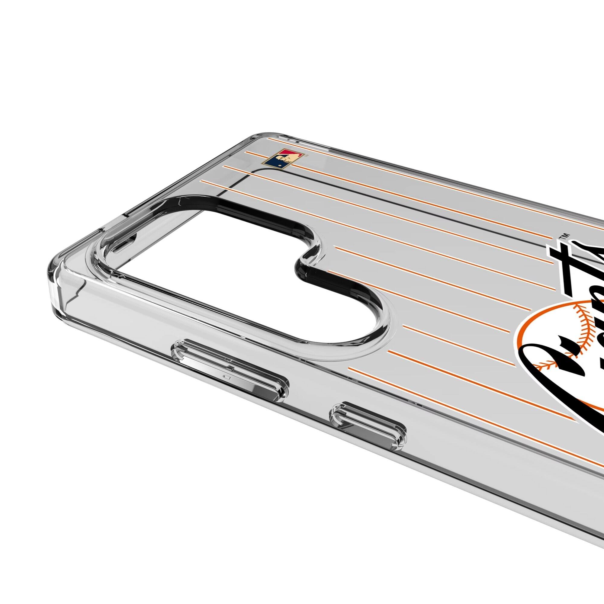 Alt View 2. Keyscaper - San Francisco Giants Cooperstown Galaxy Clear Case - S25 Plus - Multicolor.