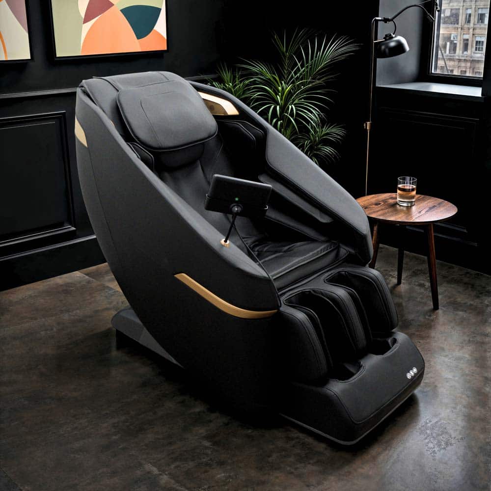 Chery Life - Massage Chair with a Tablet Controller - Black