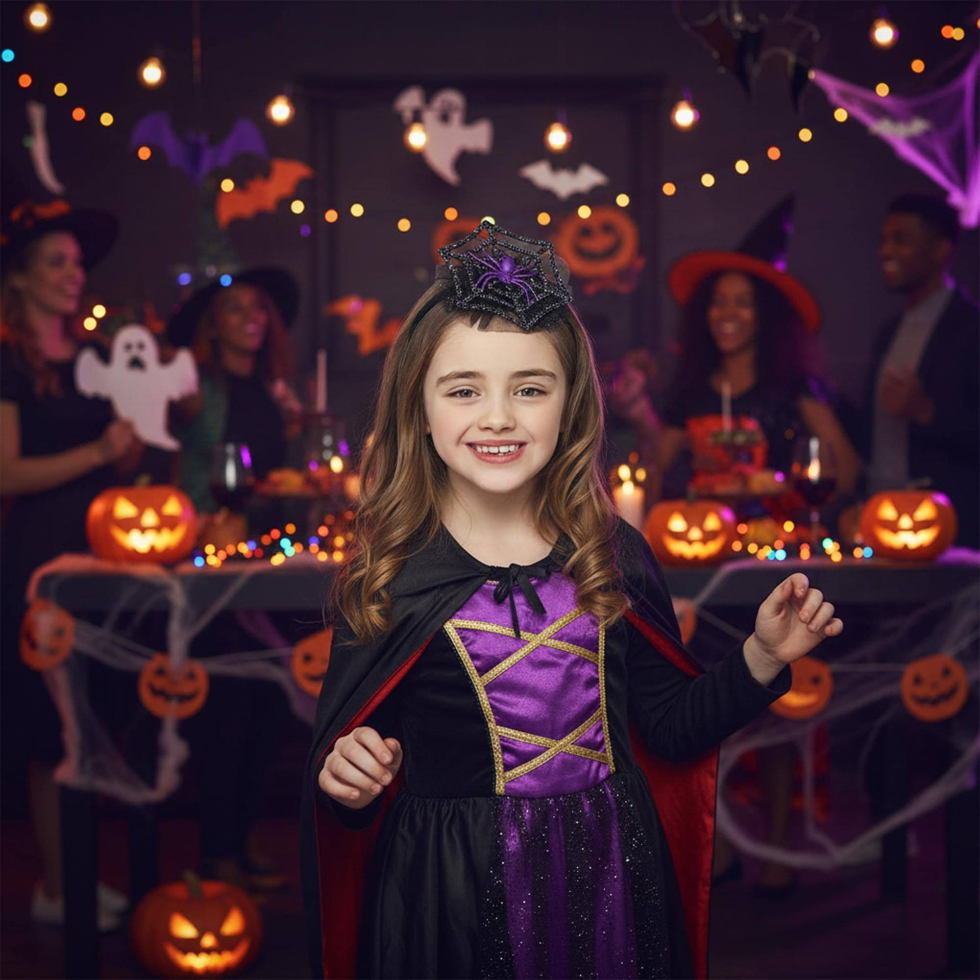 Alt View 10. Smiffys - Spiderella Headband Costume Accessory - Multi-Colored.