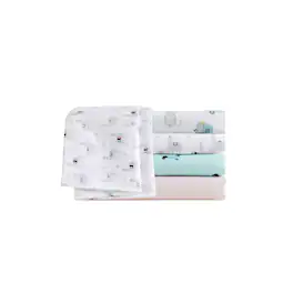 Gracie Mills - Everett 85 gsm Printed Soft Microfiber Sheet Set - Pink Cats