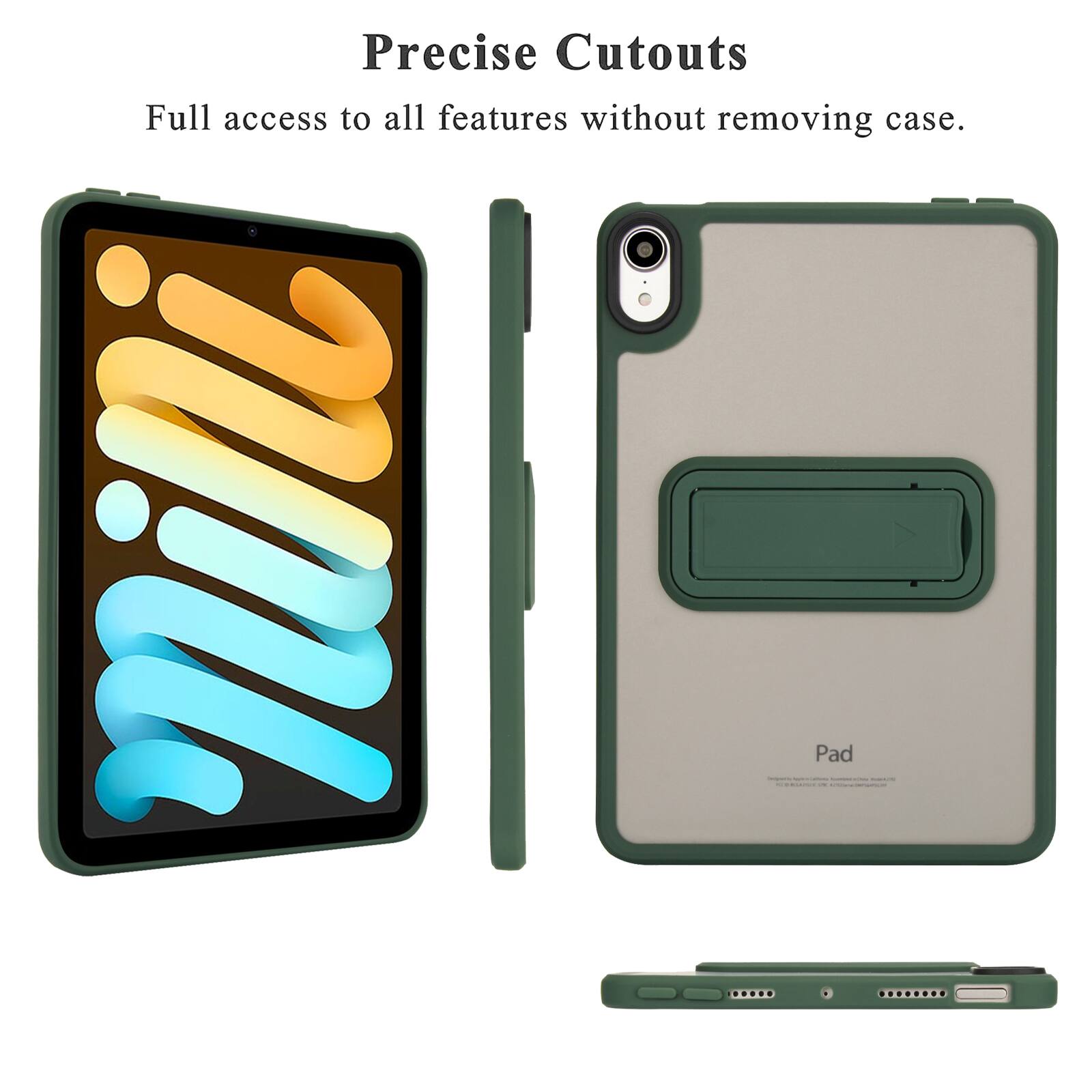 Precise Cutouts  
Full access to all features without removing case.