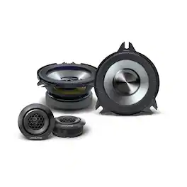 Alpine - BRV-S40C 4" BassRev™ Component Speaker Set - Black/Gray
