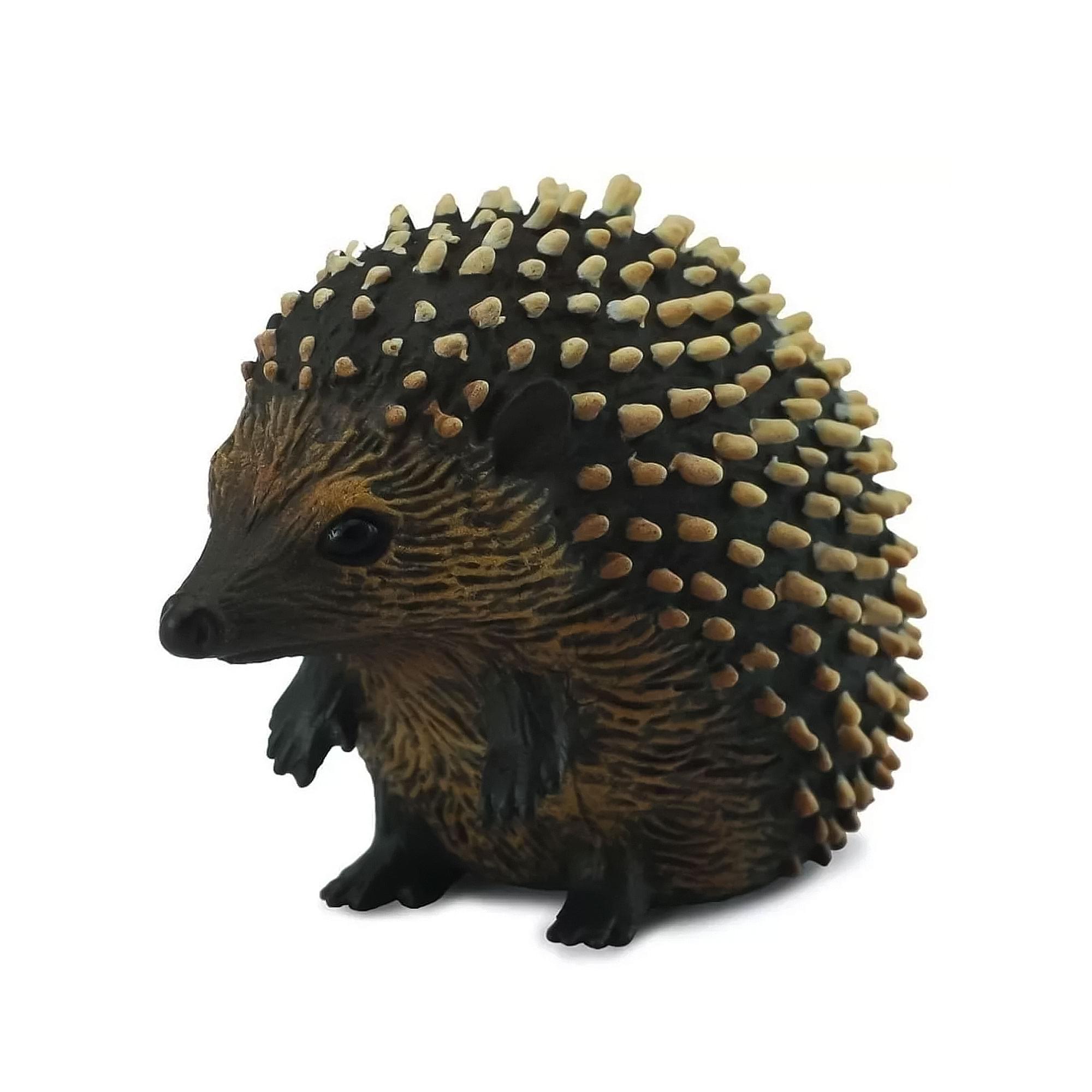 Front. Breyer - CollectA Wildlife Collection Miniature Figure | Hedgehog - Brown.