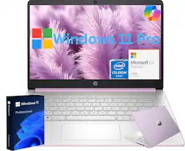 HP - 14'' Laptop-Intel N150 Processor-8GB Memory-128GB UFS-Windows 11 Pro - Lavender