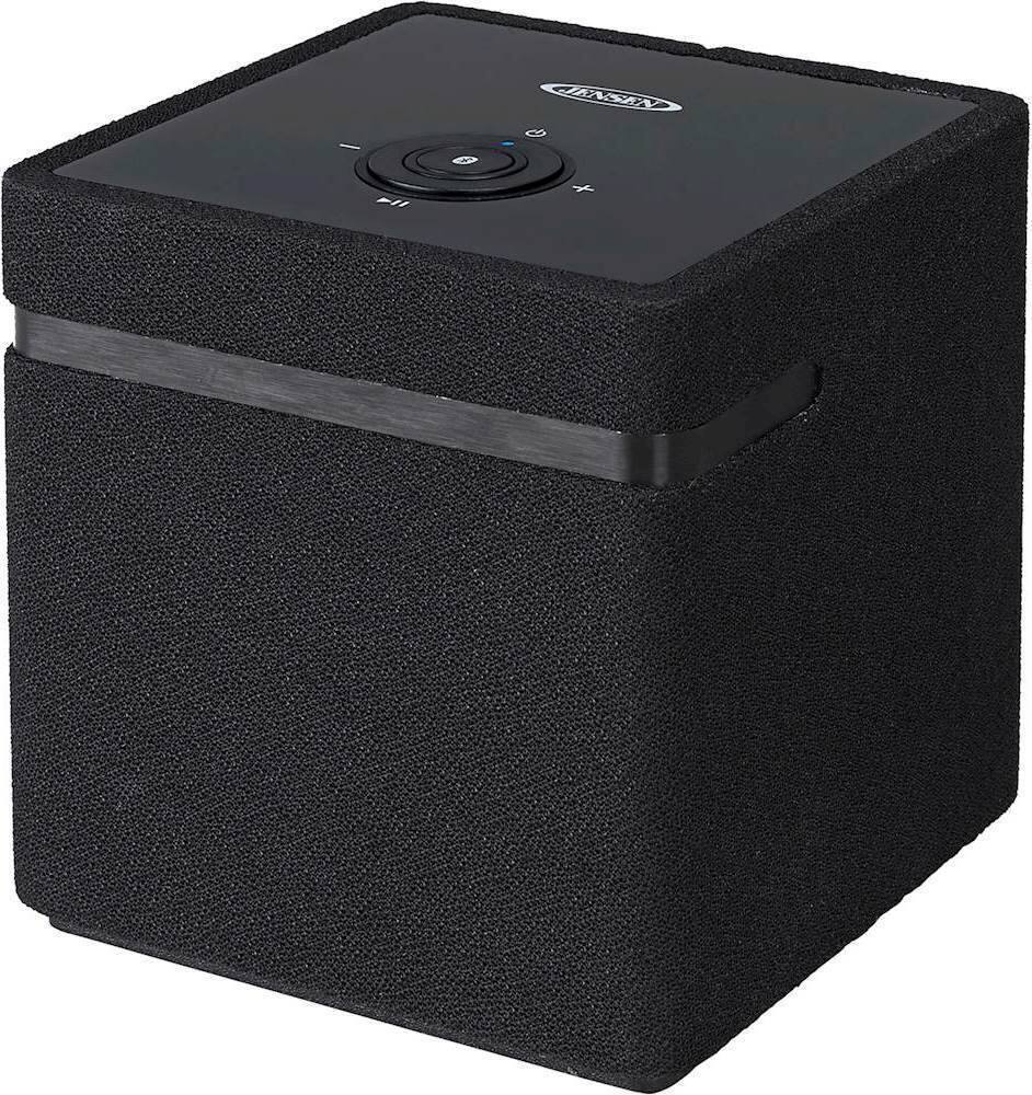 Left. Jensen - JSB-1000 Hi-Res Wireless Speaker with Chromecast Built-In - Black.