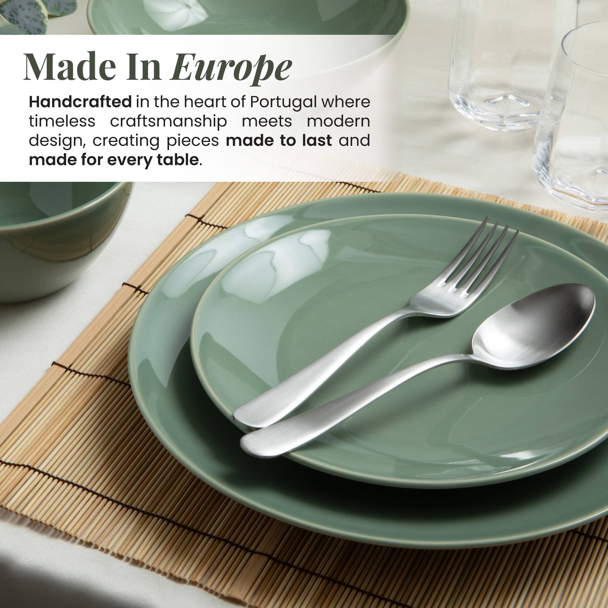 Made In Europe

Handcrafted in the heart of Portugal where timeless craftsmanship meets modern design, creating pieces made to last and made for every table.