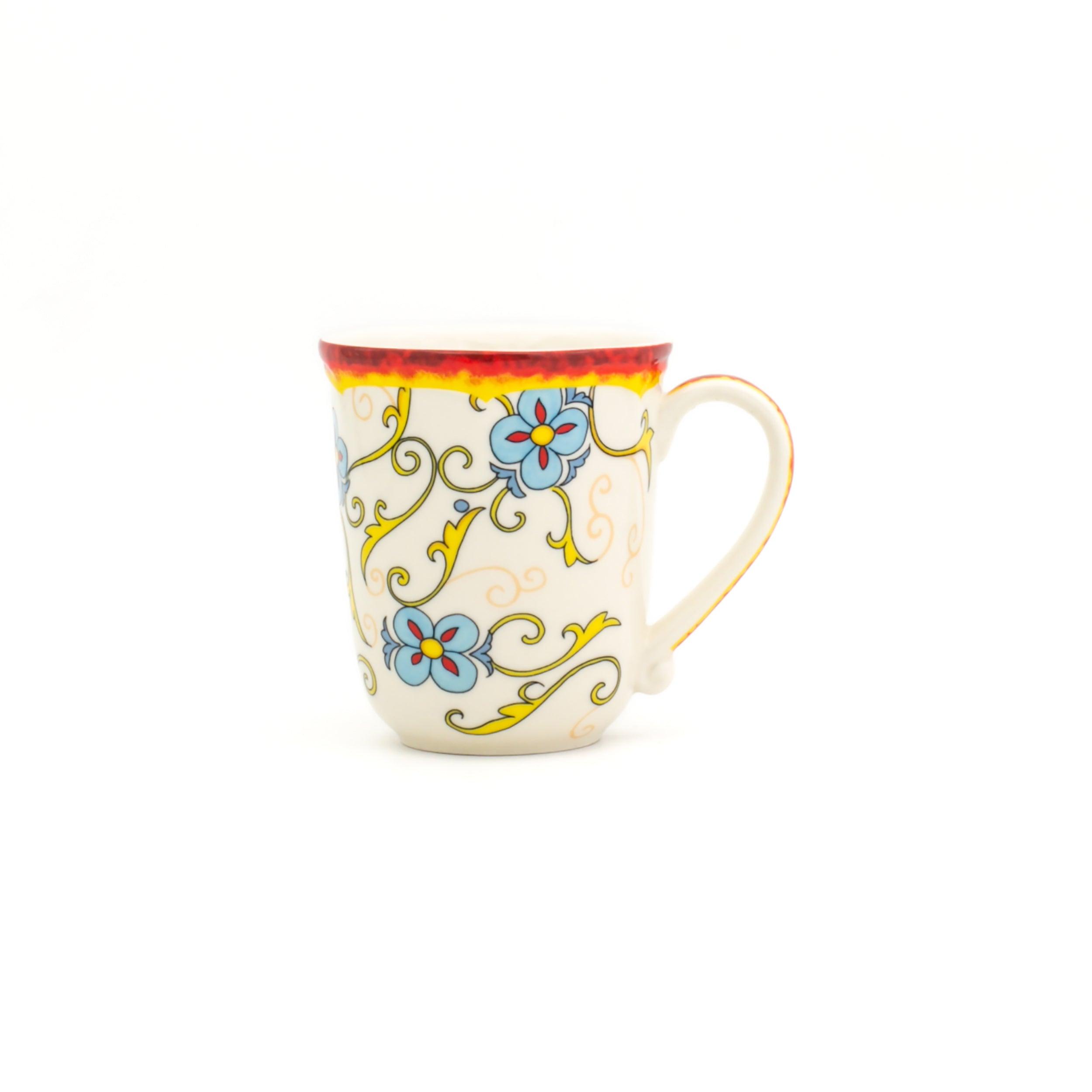Alt View 2. Euro Ceramica Home - Duomo Stoneware Mug Set, 4-Pack, 16 oz - gold.