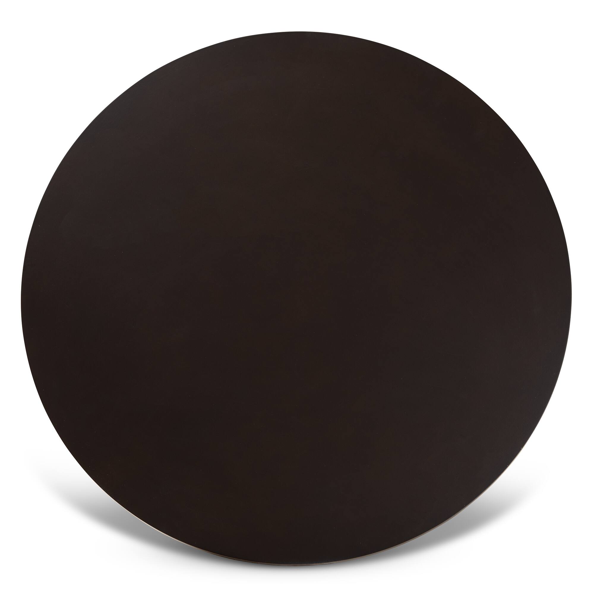 Left. Baxton Studio - Alayna Modern and Contemporary Finished 35-Inch-Wide Round Wood Dining Table - Dark Brown.