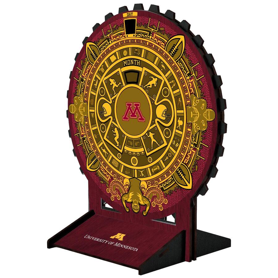 Fan Creations Minnesota Golden Gophers Aztec Circle Desk Calendar ...