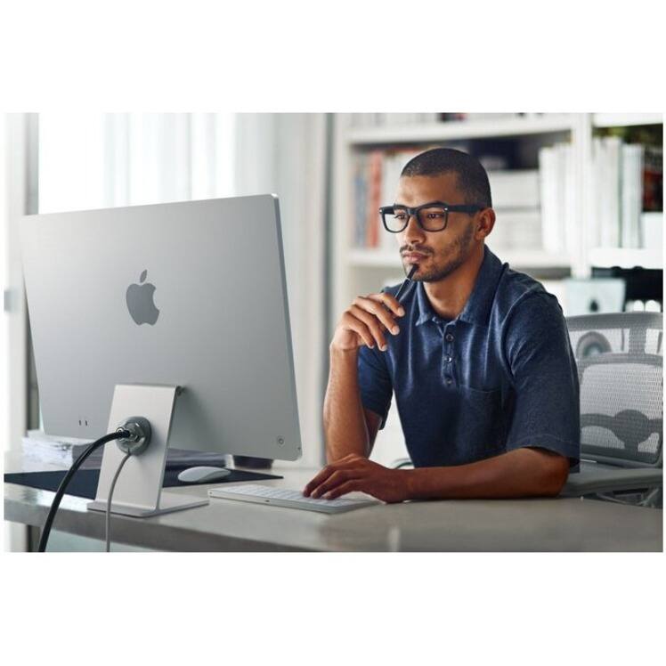 Alt View 2. Kensington - Kensington SafeDome Cable Lock for iMac 24" - Keyed Lock - Silver - Carbon Steel - For iMac, Keyboard, Mouse.