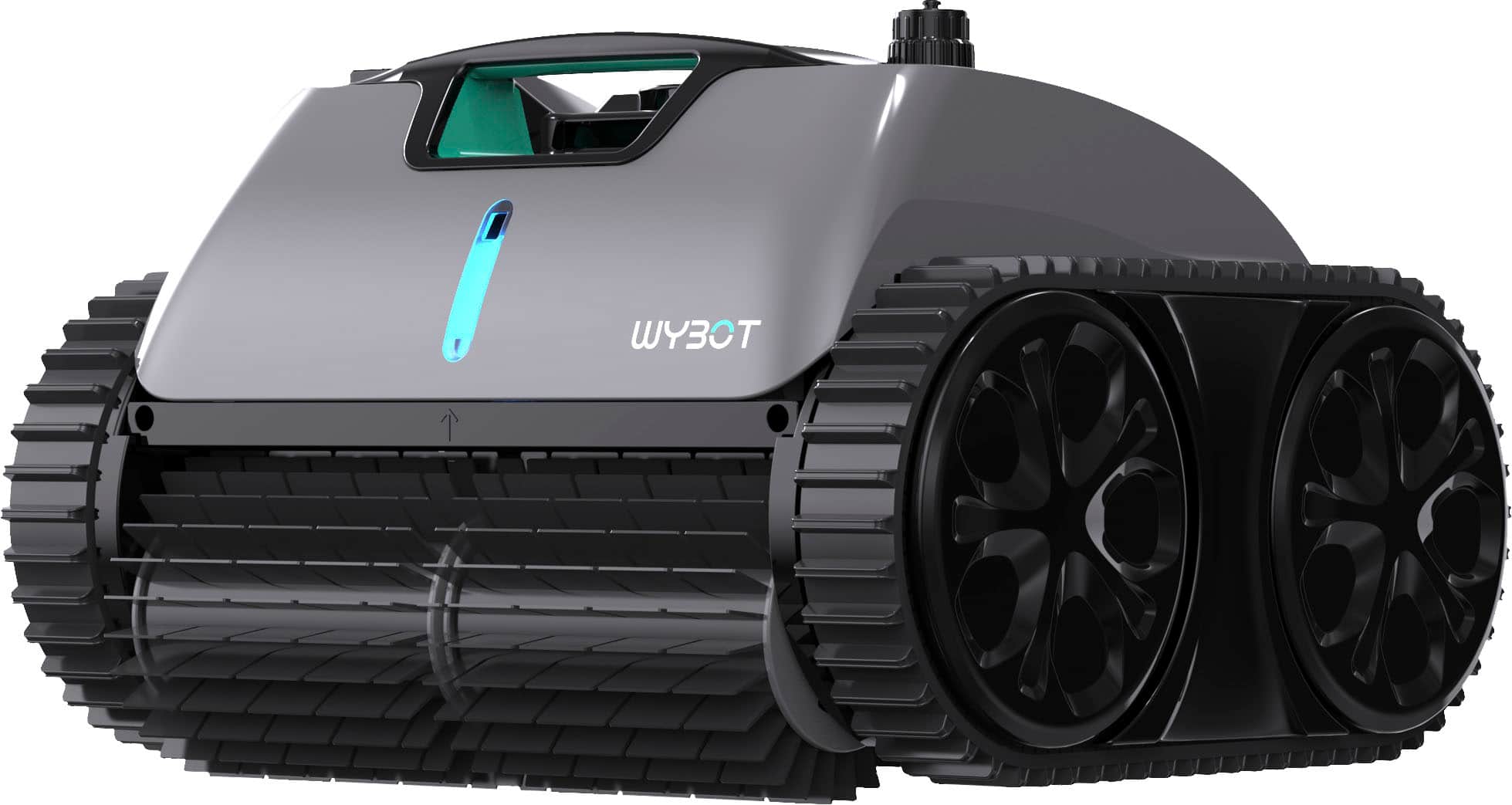 Front. Wybot - C1 Pro Cordless Robotic Pool Cleaner for In-Ground Pools up to 1615sq.ft, Pool Vacuum with Infrared Sensors - Gray.