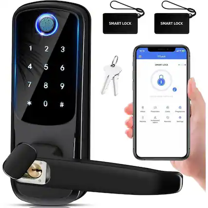 SMART LOCK
1 2 3
4 5 6
7 8 9
* 0 #
TTLock
SMART LOCK
- eKeys
- Passcodes
- Cards
- Fingerprints
- Remote
- Authorized
- Records
- Settings
Touch to unlock, hold to lock