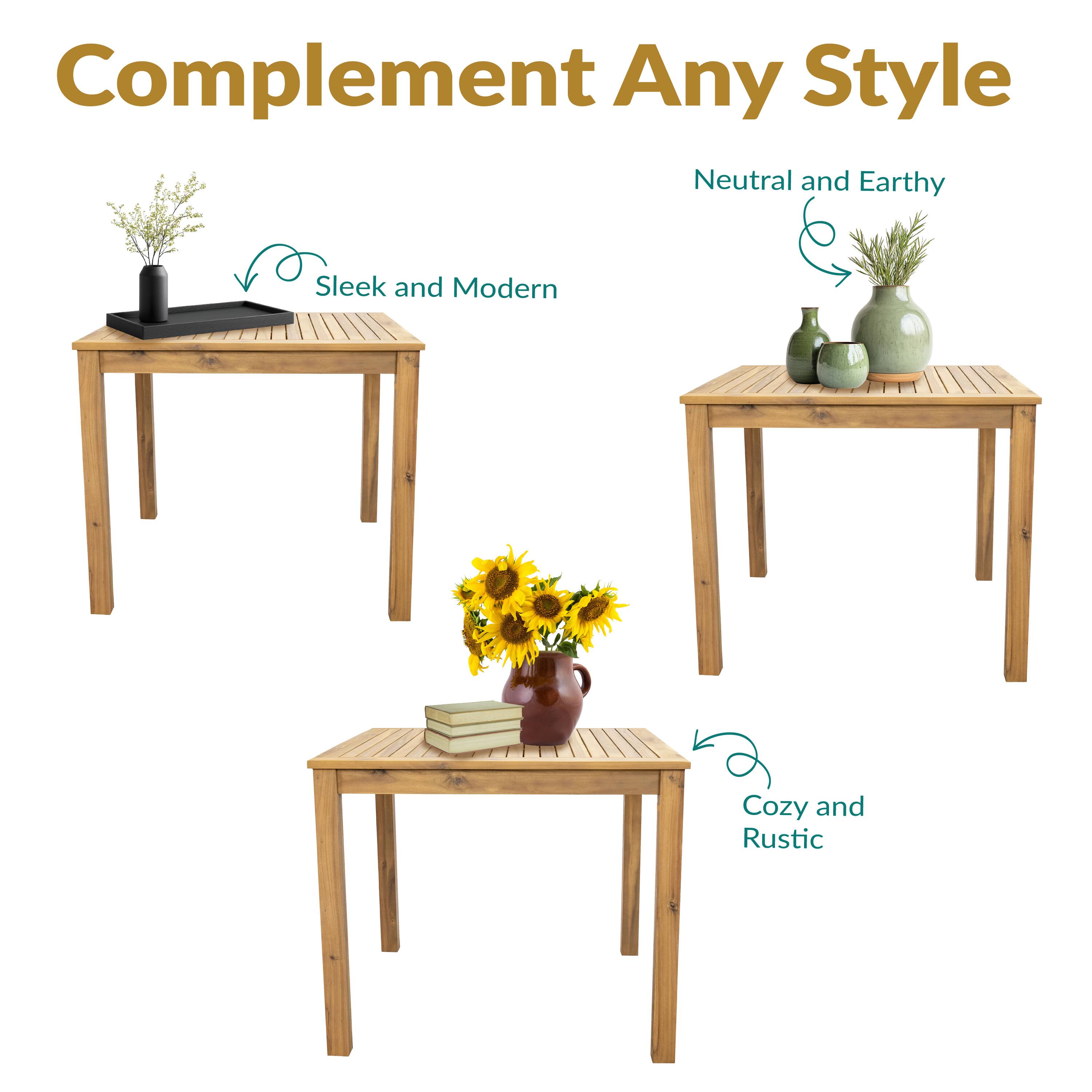 Complement Any Style

- Sleek and Modern
- Neutral and Earthy
- Cozy and Rustic