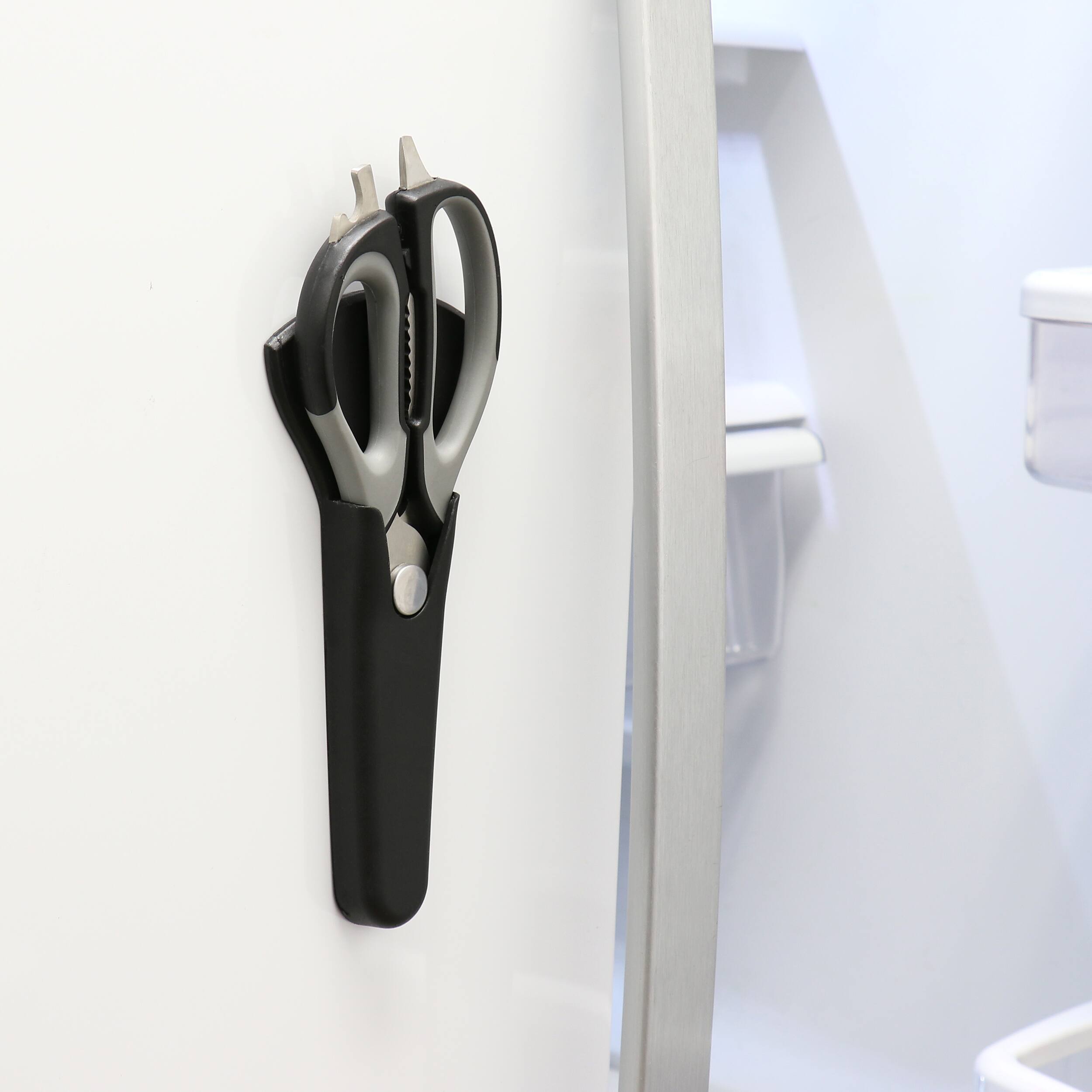 Alt View 7. Oster - Oster Granger 2 Piece 9 Inch Stainless Steel Multi-Purpose Scissors with Magnetic Holder - Silver.