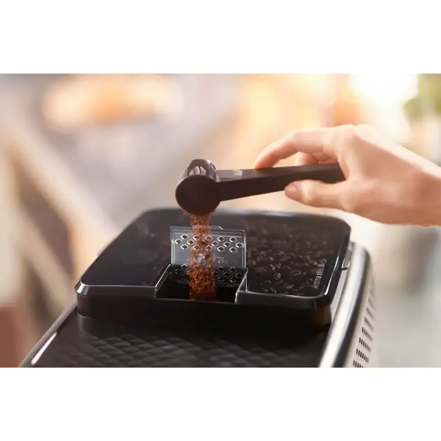 Alt View 15. Philips - Philips 3200 Series Fully Automatic Espresso Machine with LatteGo Milk Frother and Iced Coffee, 5 Coffee Varieties - Black.