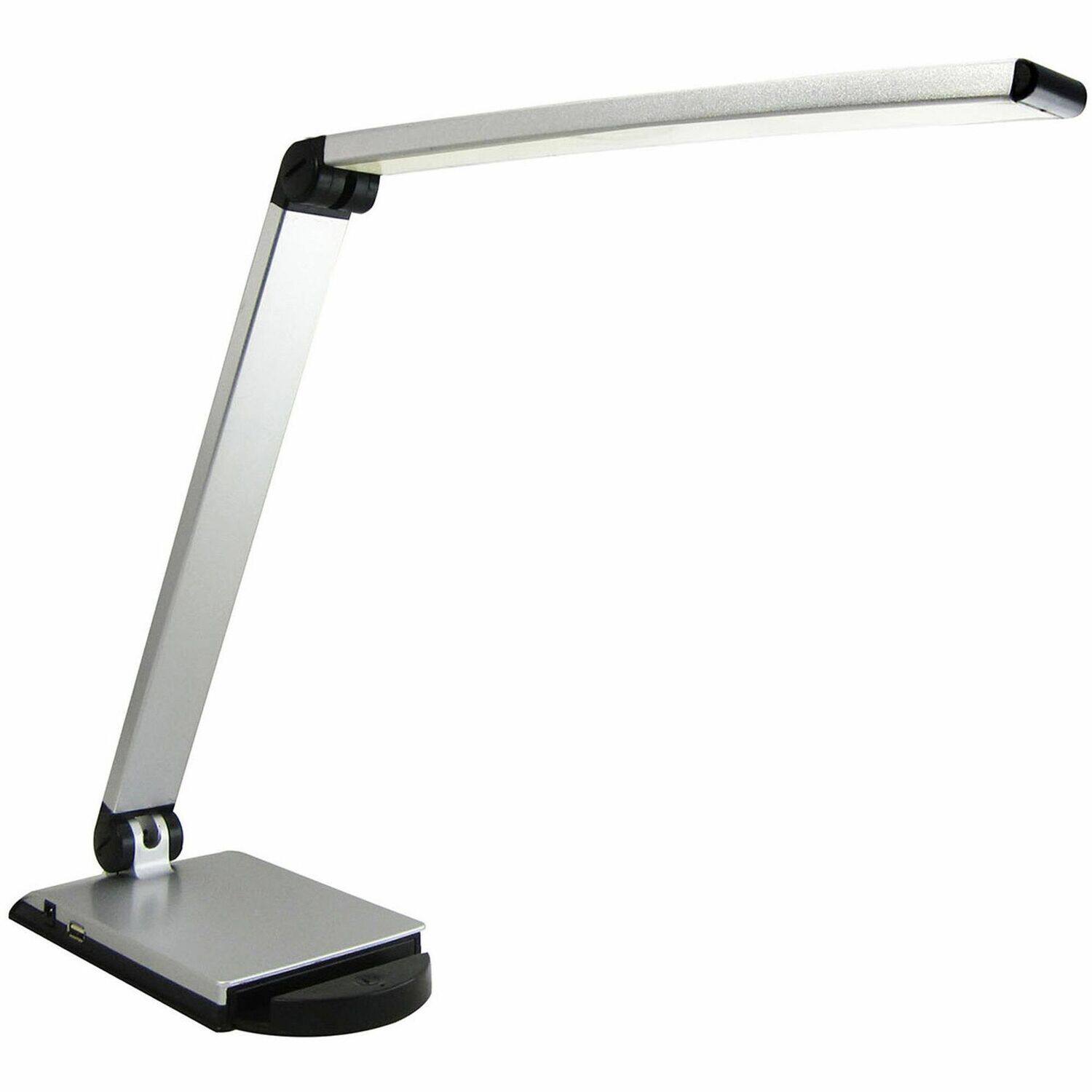 Front. Lorell - Lorell Smart Device Slot/USB Task Light  8 W LED Bulb  USB Charging Dimmable.