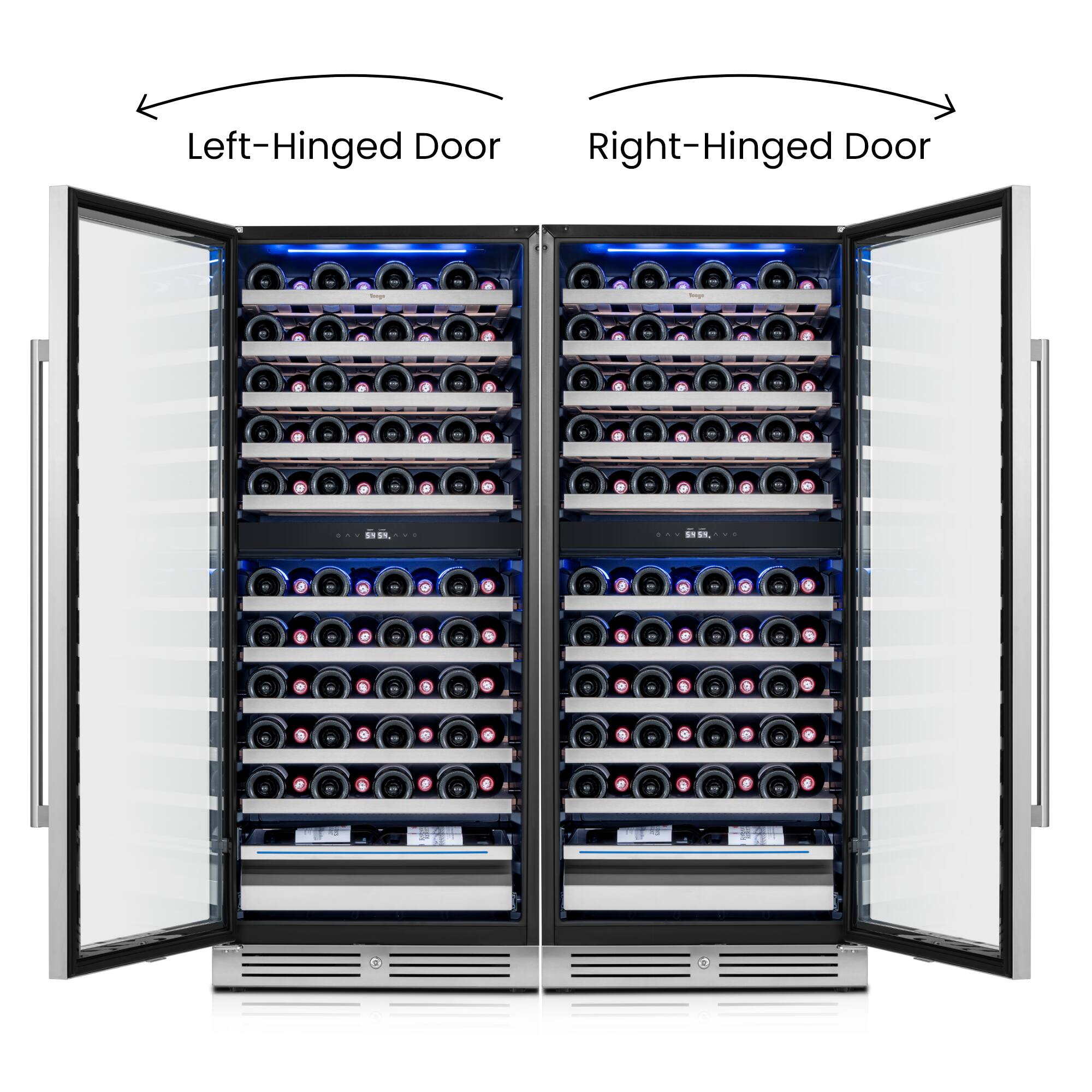Left-Hinged Door  
Right-Hinged Door  

2  
1
