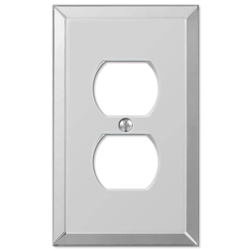 AMERELLE - 1 gang Acrylic Duplex Wall Plate 1 pk - Clear