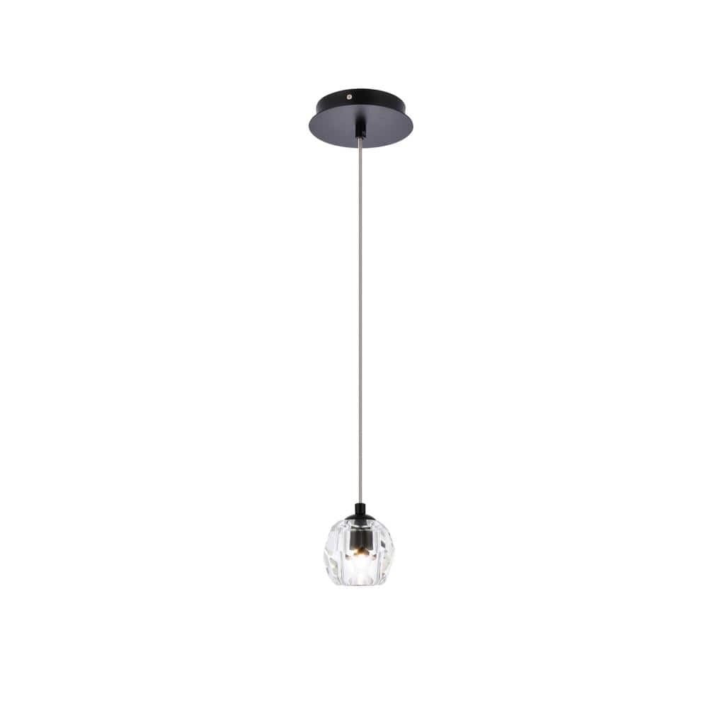 Elegant Lighting - Eren 1 light pendant - Black price history on PriceWatchPro
