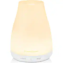 MOSZAR LLC - InnoGear Essential Oil Diffuser, Ultrasonic, 7 LED Colors, Auto Off, White