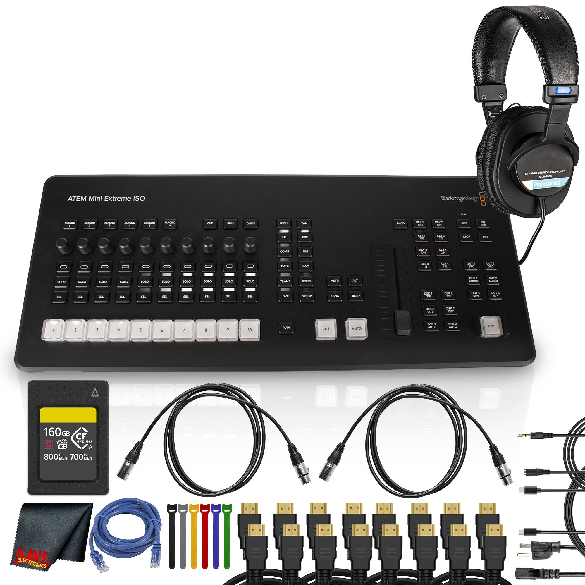 ATEM Mini Extreme ISO

Blackmagic Design

160 GB CF 800 MB/s 700 d

SAVE ELECTRONICS