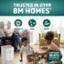 The text on the image is grouped and corrected as follows:

TRUSTED IN OVER 8M HOMES*
ALLERGENS
DUST
ODORS
1 X CAPTURES 99.97% OF PARTICLES DOWN TO 1 MICRONS
OFFICIAL INTERNAL SALES TRANSACTIONS AS OF APRIL 2024