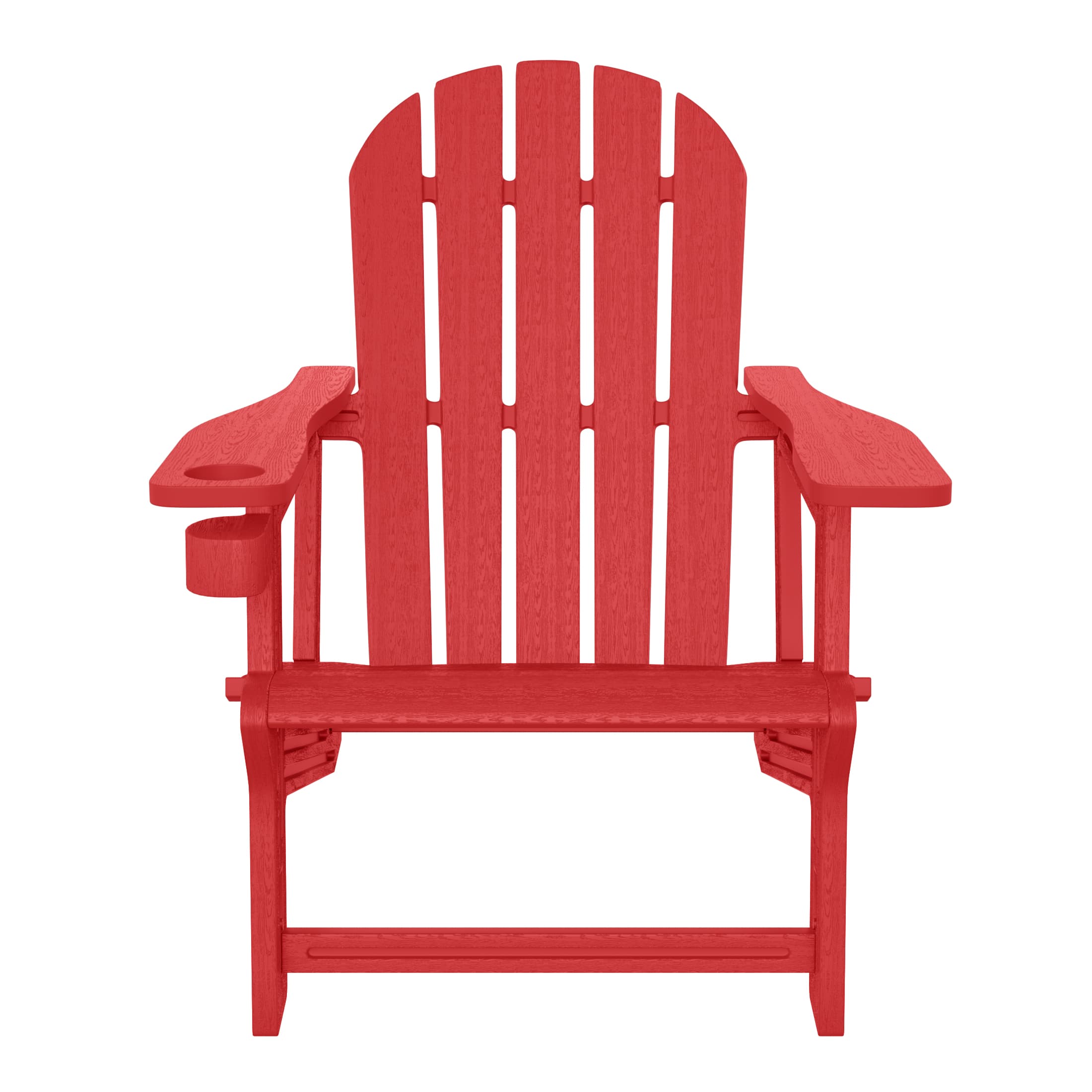WestinTrends - Azura Tool-Free Assembly Outdoor Patio HDPE Plastic Adirondack Chair with Cup Holder - Red price history on PriceWatchPro