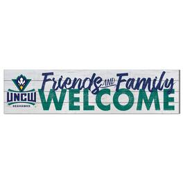 Jardine - UNC Wilmington Seahawks 10'' x 40'' Friends & Family Welcome Sign - White