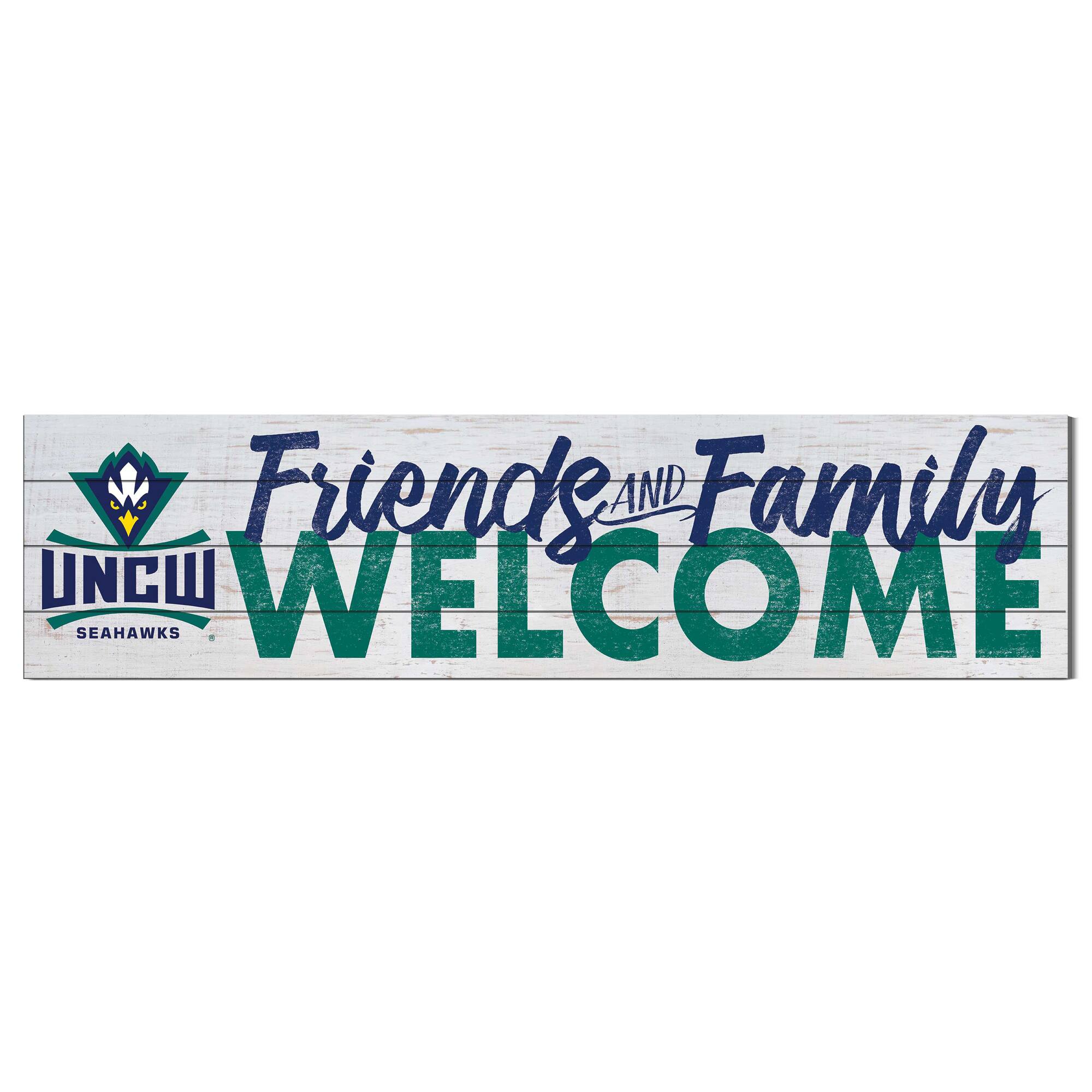 UNC Wilmington Seahawks 10'' x 40'' Friends & Family Welcome Sign