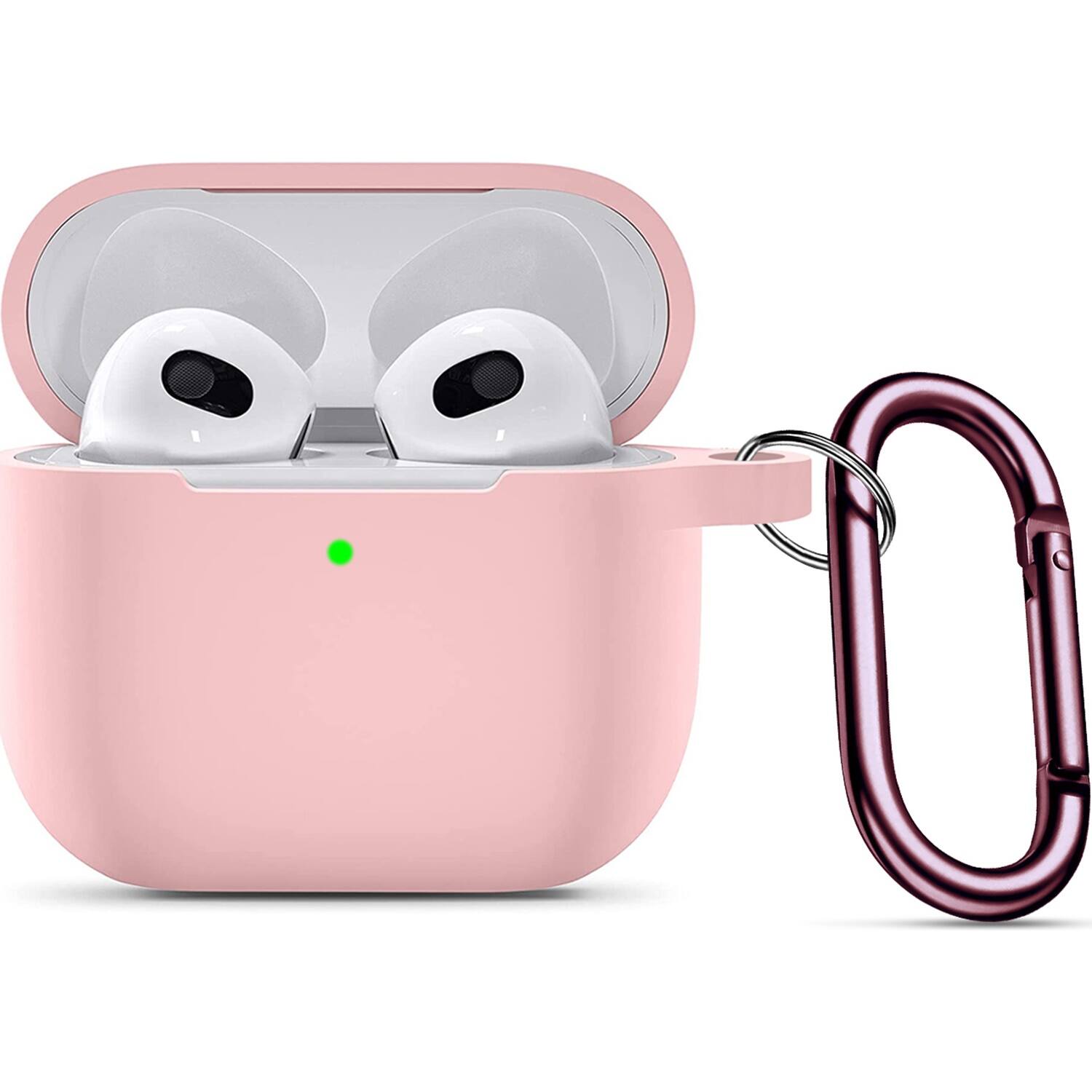 Alt View 11. SaharaCase - Silicone Case for Apple AirPods 3 (3rd Generation 2021) - Pink.