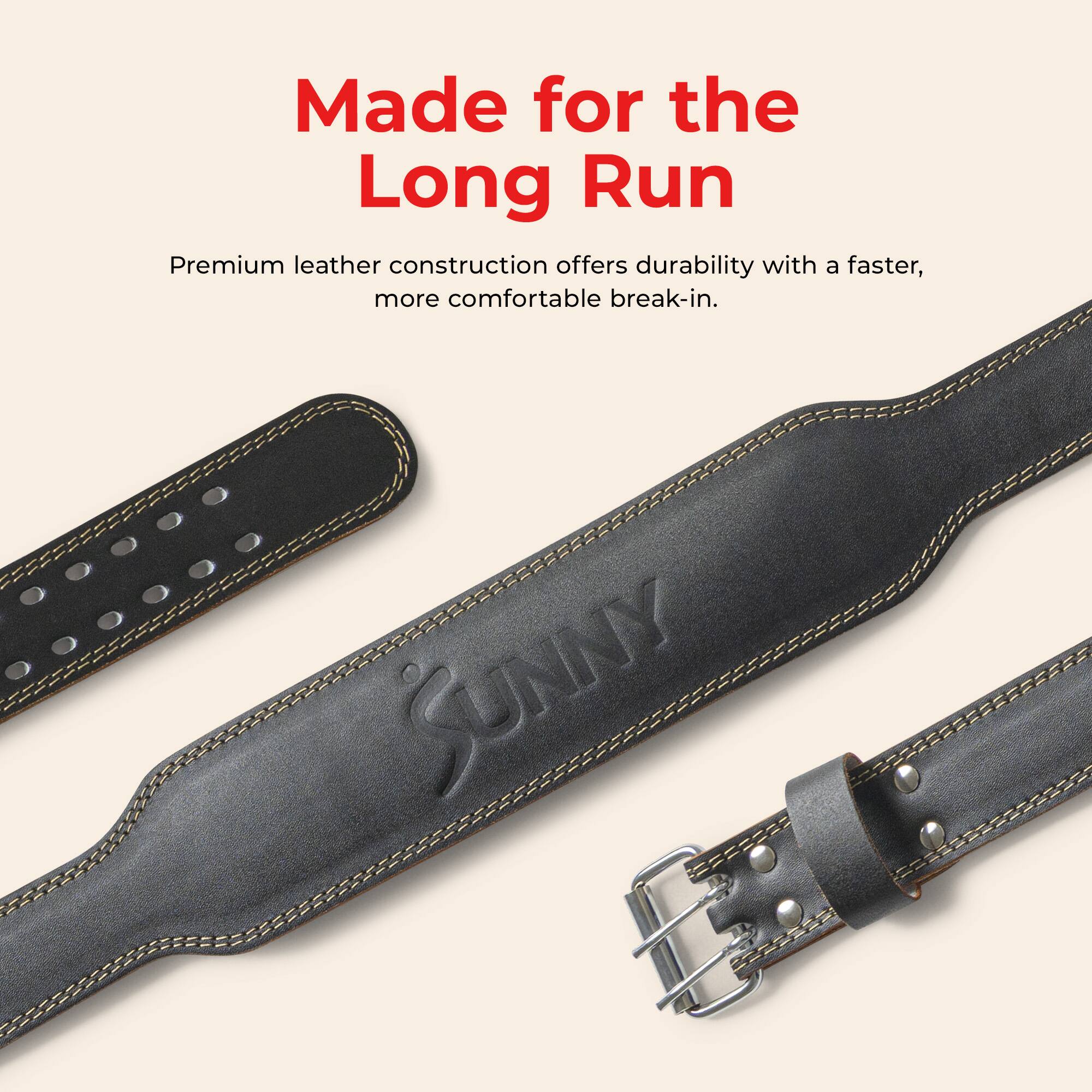 Made for the Long Run

Premium leather construction offers durability with a faster, more comfortable break-in.