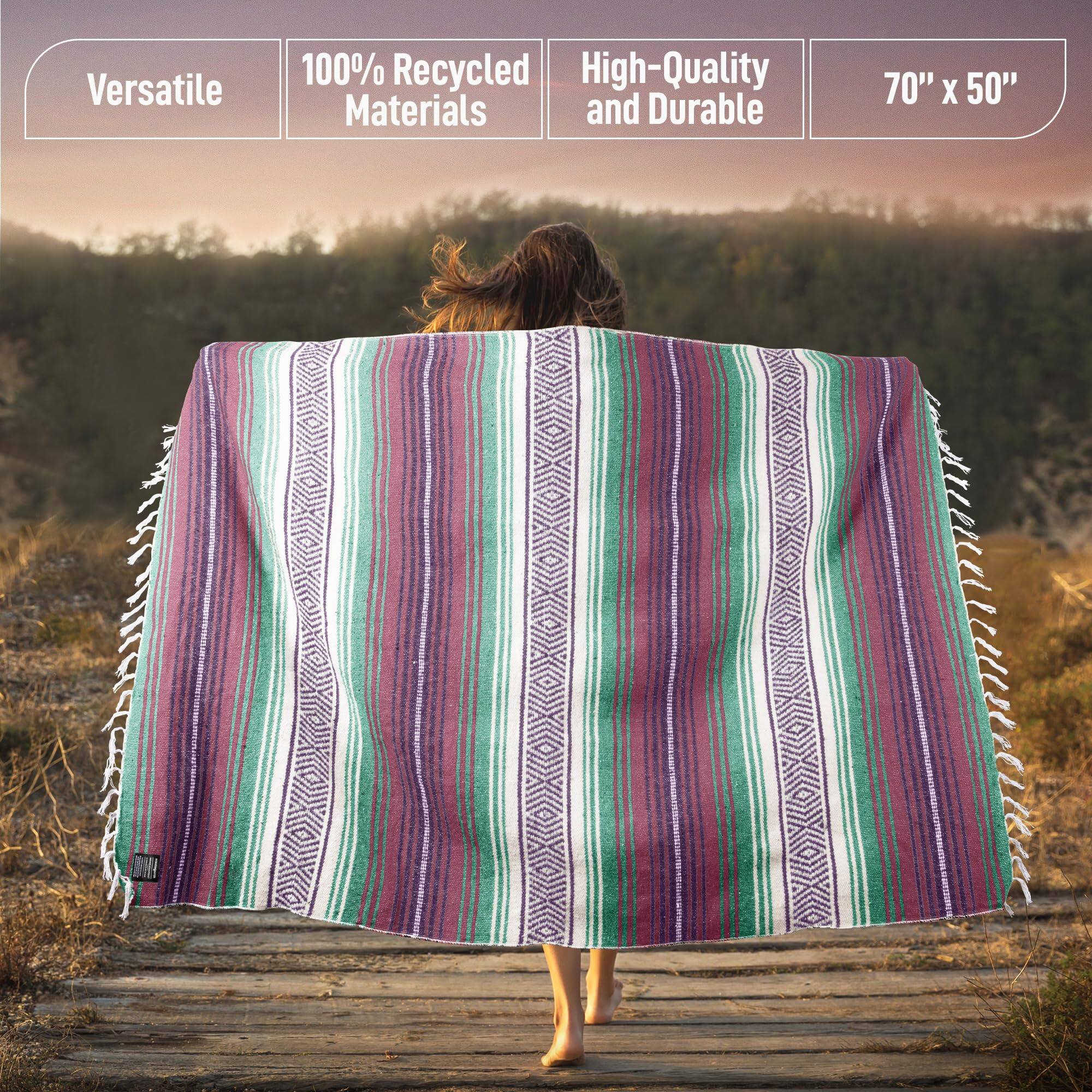 Versatile 100% Recycled High-Quality Materials and Durable 70" x 50"