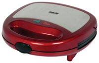 Angle. Better Chef - Panini Contact Grill - Red/Stainless-Steel.