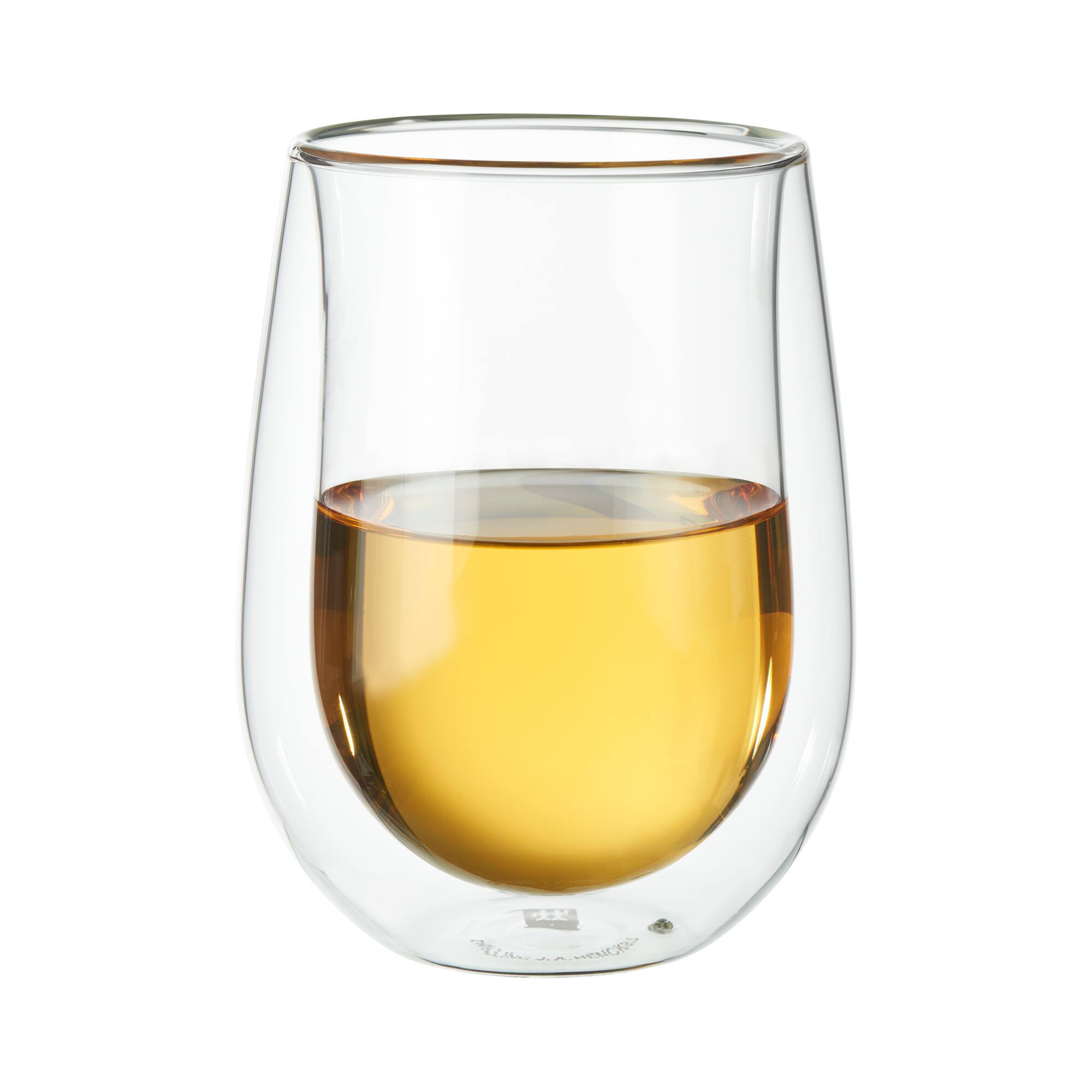 ZWILLING - Sorrento 2-pc Double-Wall Stemless White Wine Glass Set - Clear