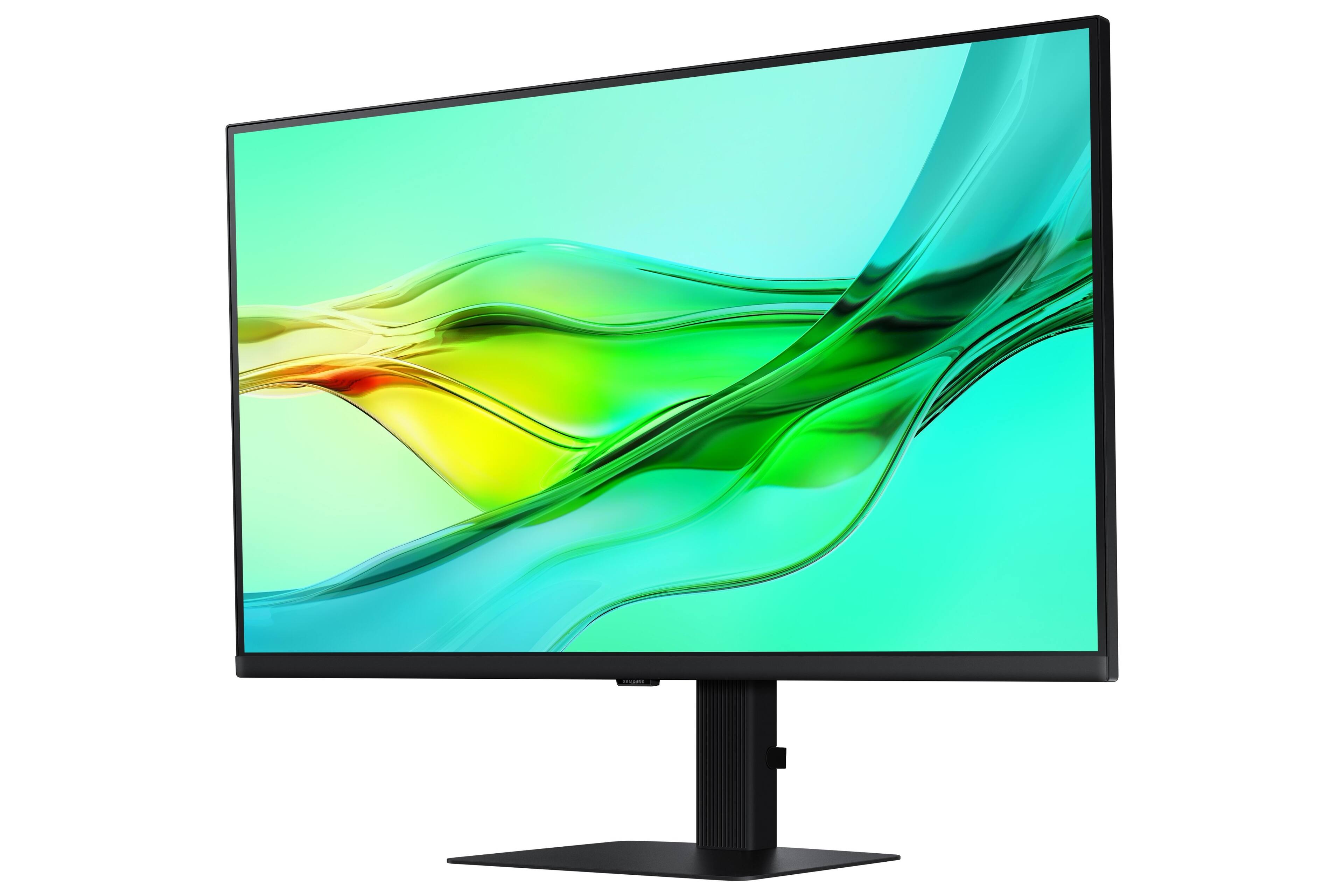 Back. Samsung - Samsung  ViewFinity 32" S6 (S60D) QHD HDR10 High Resolution Monitor and Daisy Chain (HDMI, USB, DisplayPort) - Black.