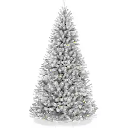 Best Choice Products - Artificial Christmas Tree, 7.5ft Premium Pre-Lit Spruce Design, Dense Branches - White Spruce
