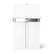 Alt View 1. simplehuman - 58L sensor recycler with voice and motion control, white steel - White.