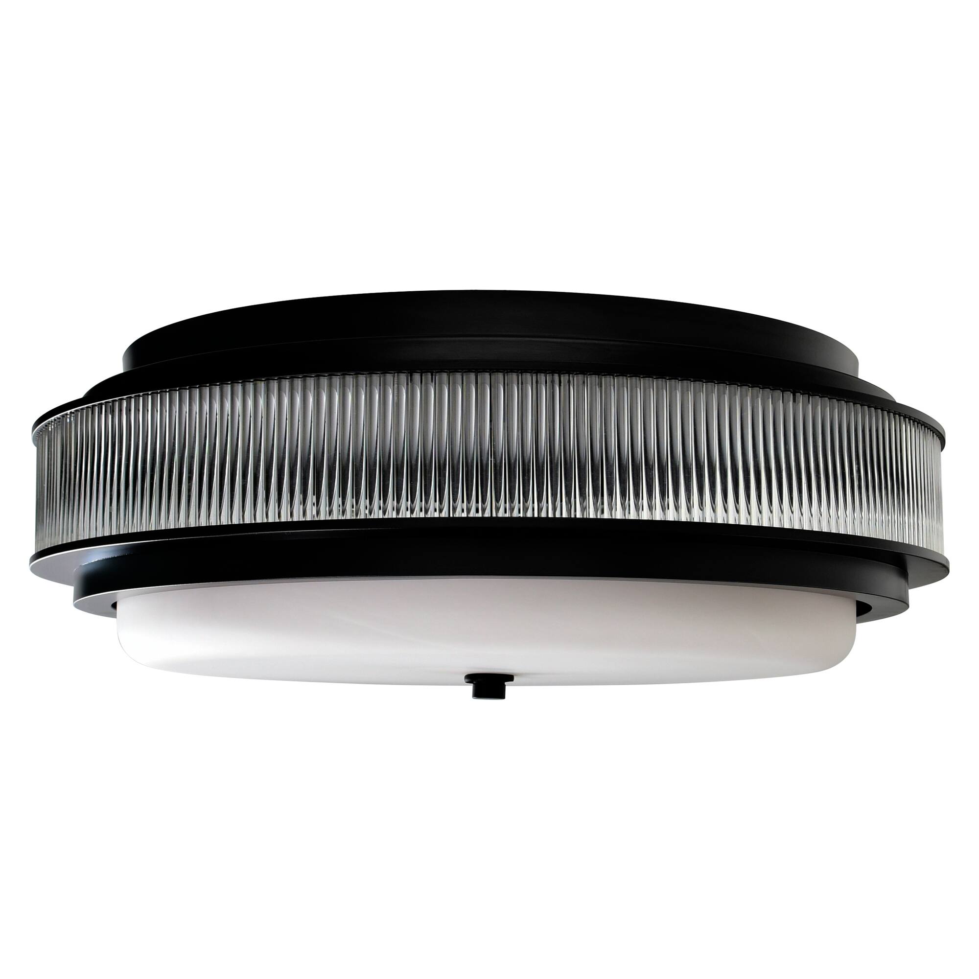Alt View 2. CWI Lighting - Valdivia 5 Light Black Flush Mount - Black.
