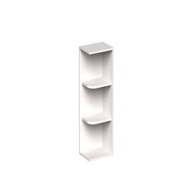 Boyel Living - 12-in W x 30-in H x 9-in D Slim Shaker RTA Kitchen Wall End Open Shelf Cabinet - Snow White