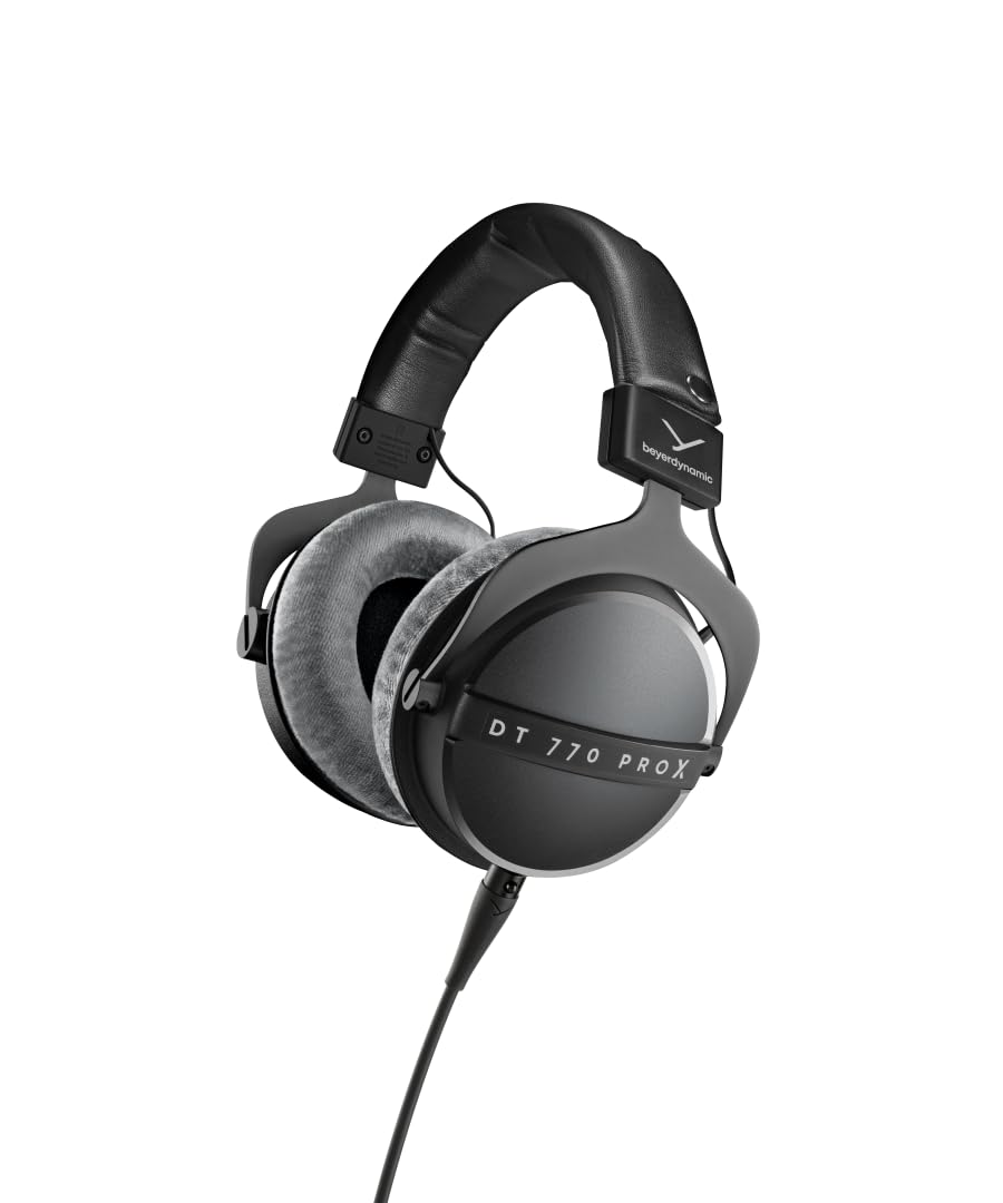 Beyerdynamic - DT 770 Pro X Over-Ear Studio Wired Headphones for Recording and Monitoring (Closed) with Detachable Cable - Black