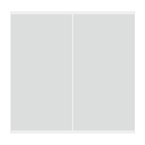 Comfort Essence - Home Gym Mirror - Full Body For Yoga Fitness 48''x24'' Frameless Glass Wall Mounted Suitable Garage Bedro - Gym White-48''L x 24''W x 2Pcs