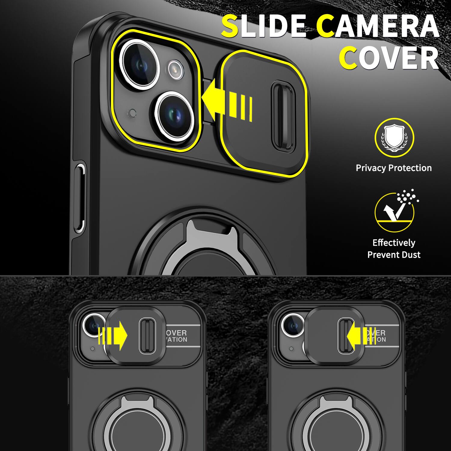 SLIDE CAMERA COVER

Privacy Protection
Effectively Prevent Dust

OVER ATION
VER ATION