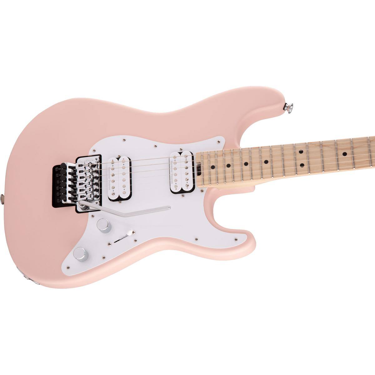 Alt View 5. Charvel - Charvel Pro-Mod So-Cal Style 1 HH FR M Electric Guitar, Maple Fretboard, Satin Shell Pink.