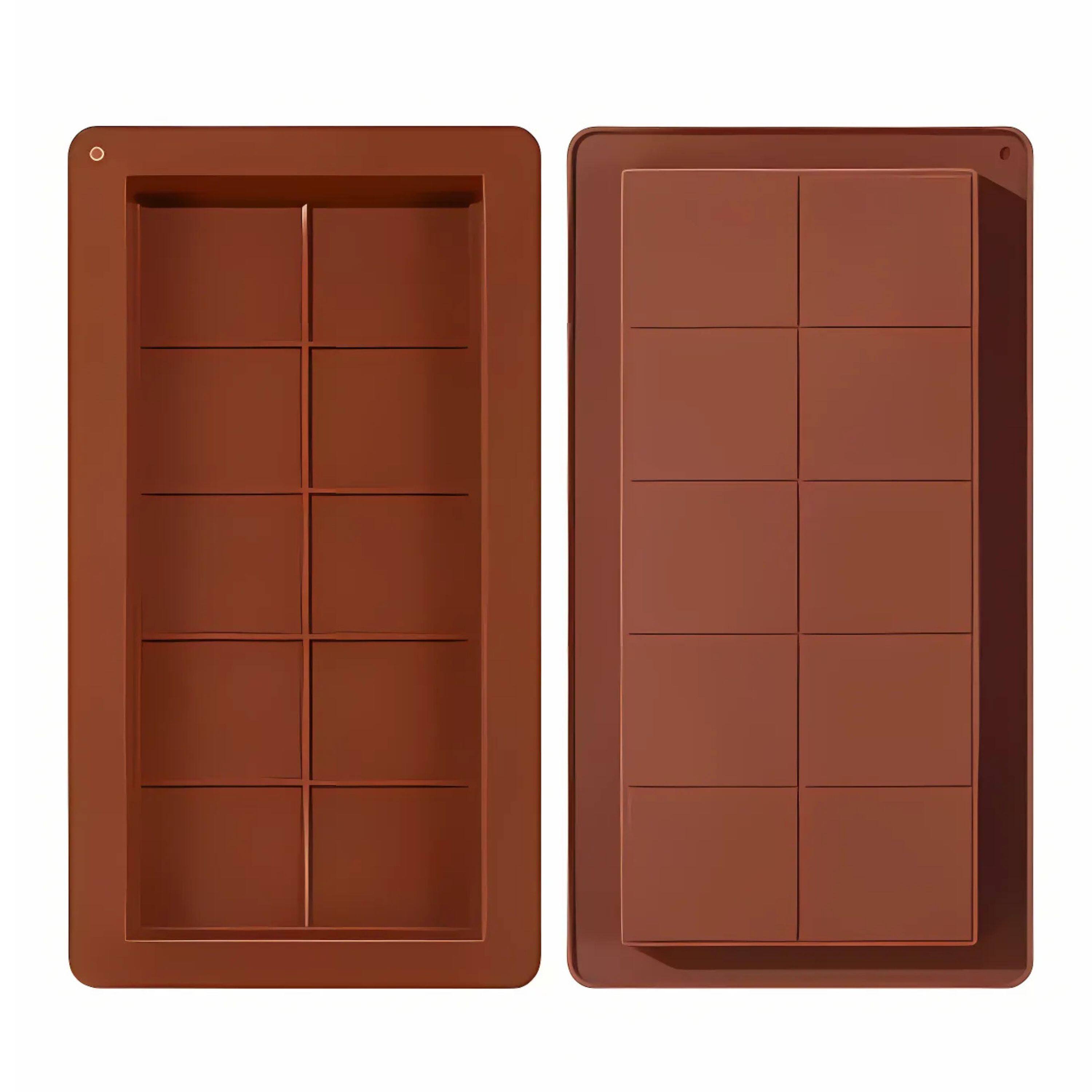 Left. Kitcheniva - Large Silicone Chocolate Bar Mold 1 Pcs.