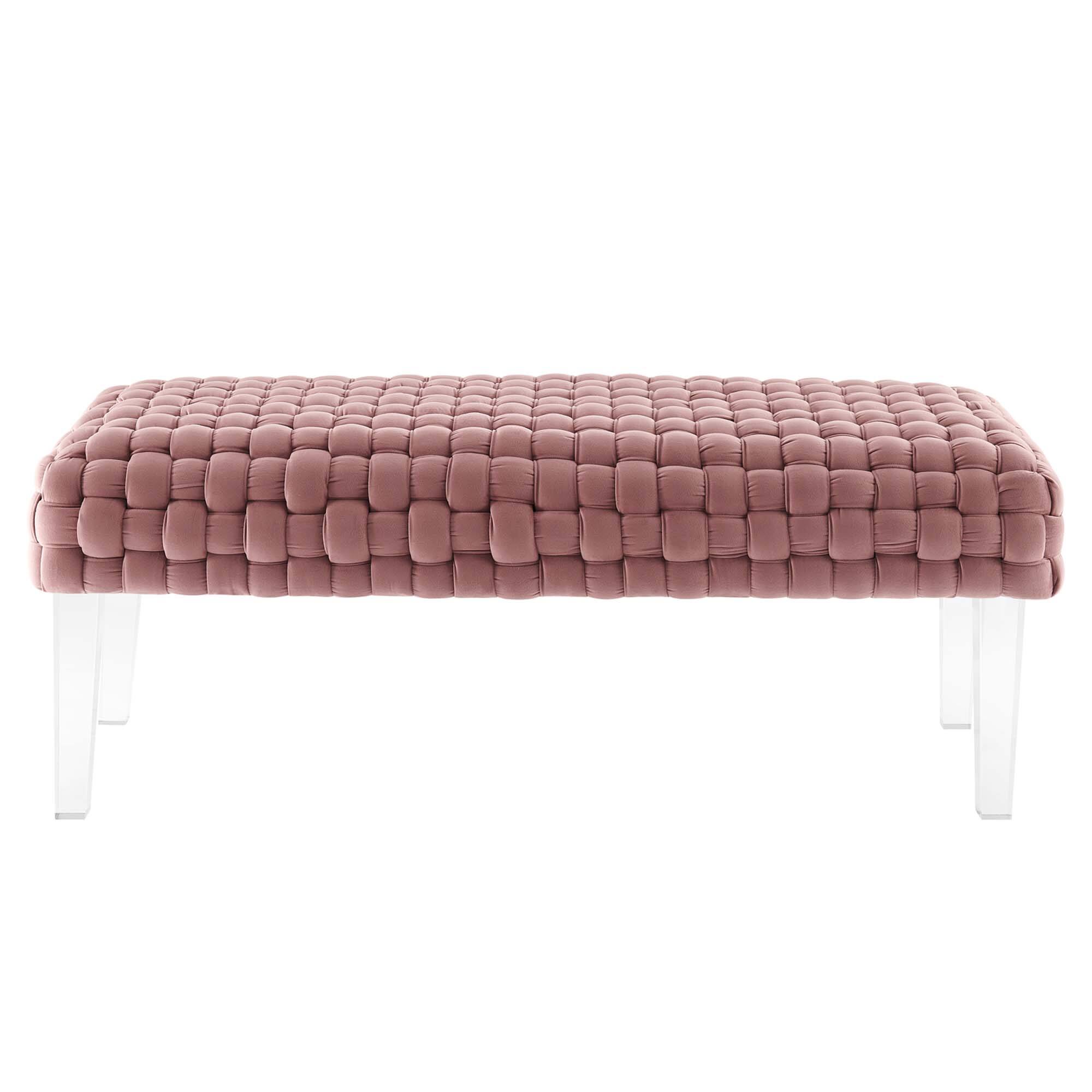 Alt View 2. Modway - Prologue Woven Performance Velvet Ottoman by Modway - EEI-5037-DUS.