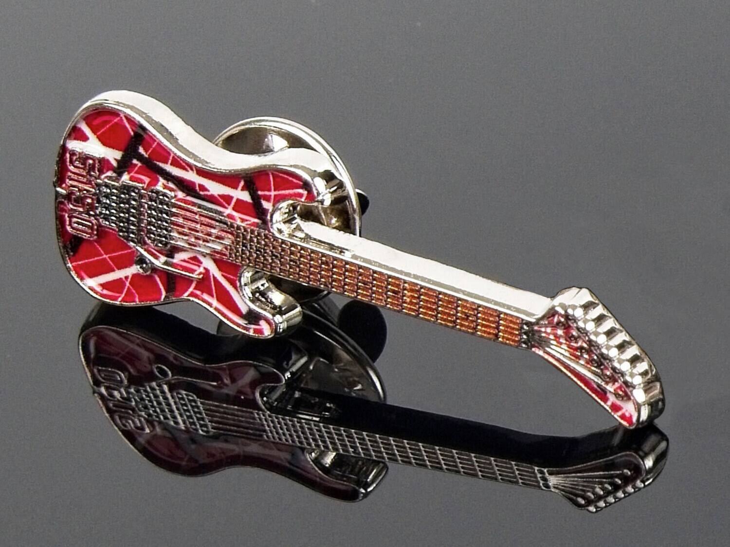 Alt View 1. PopMarket - Eddie Van Halen - EVH - Eddie Van Halen - 5150 Guitar Pin - Multicolor.