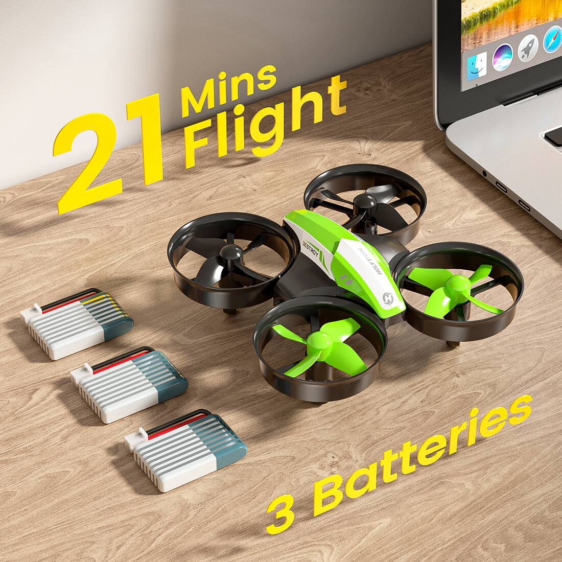 21 Mins Flight  
DESTROY STONE HOLY  
3 Batteries
