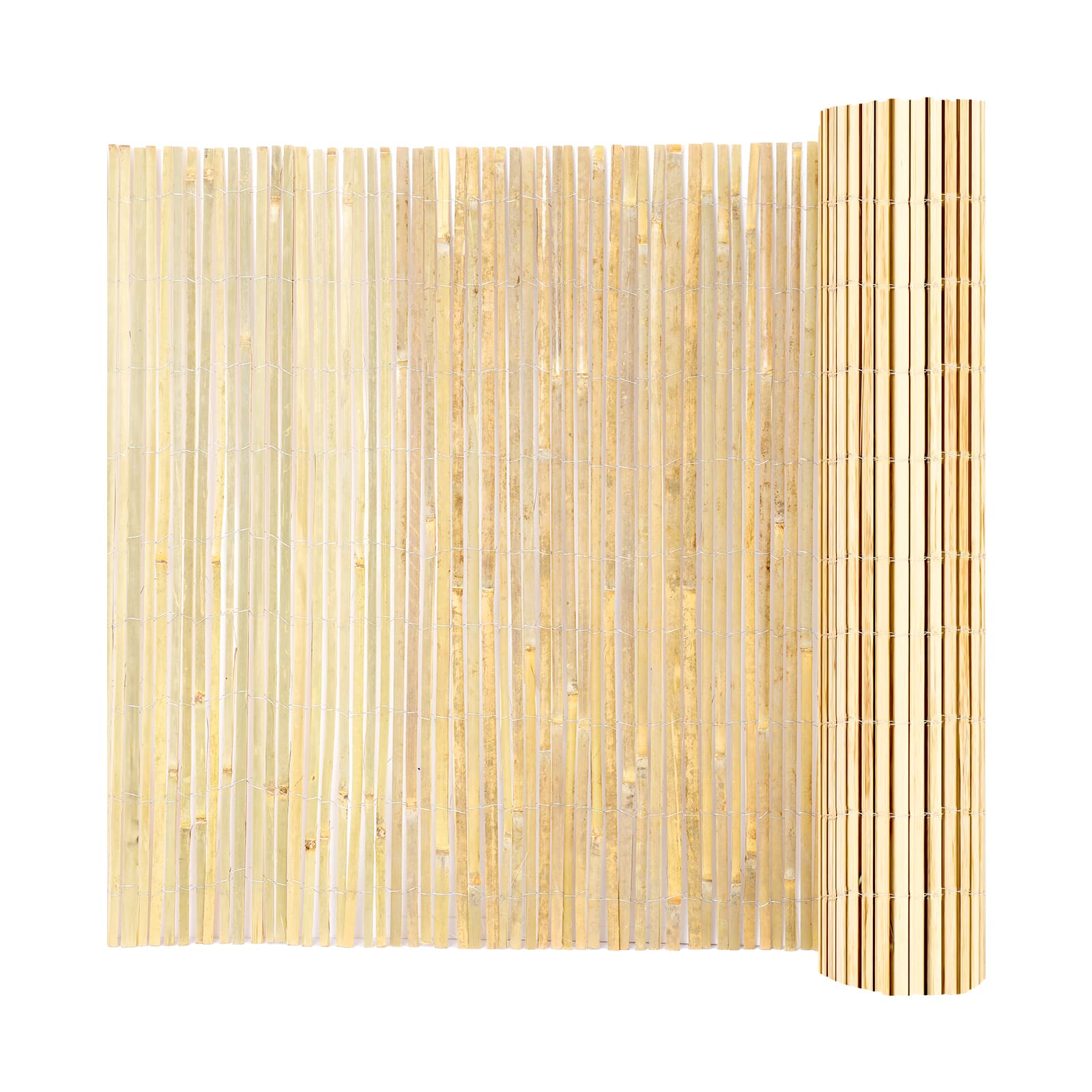VEVOR - Natural Bamboo Privacy Fence Screen, Eco-Friendly Privacy Bamboo Slat Fence, 6 ft H x 16 ft L Decorative Bamboo Screen - Natural Wood price history on PriceWatchPro
