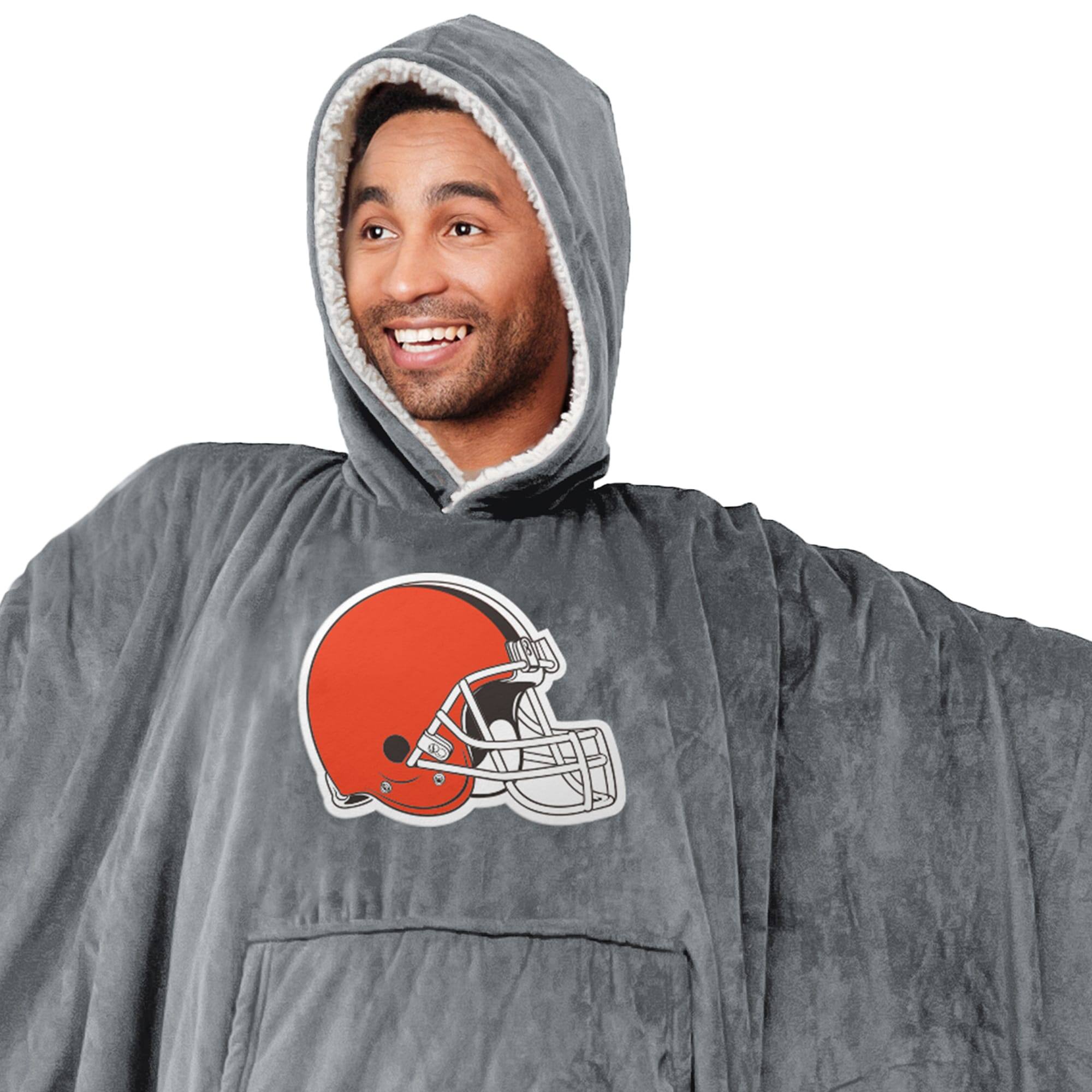 Alt View 1. Pegasus - Cleveland Browns 60- x 80- Team Color Hoodie Bloncho - Multicolor.