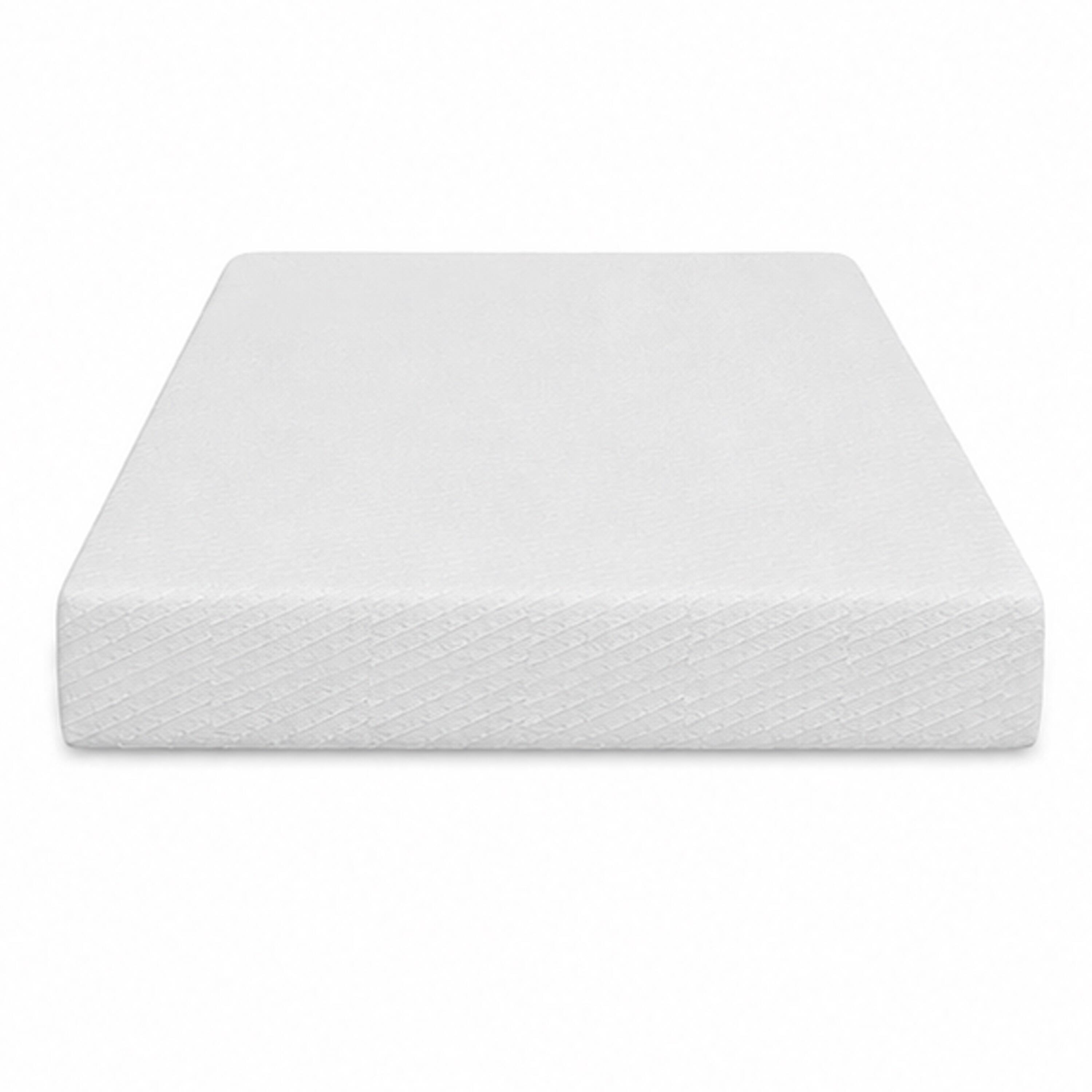 Angle. Manhattan Lane - Aysa Queen Size Mattress, Memory Foam,  Polyester Cover, 10 Inch - White.